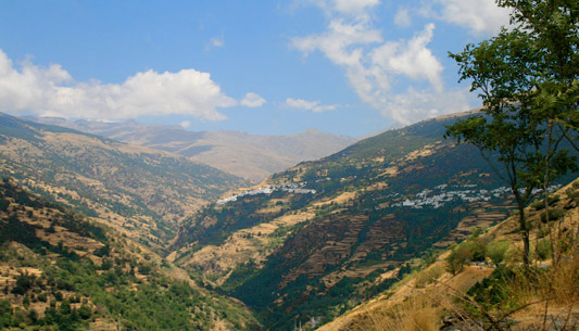 White villages in the high Sierras